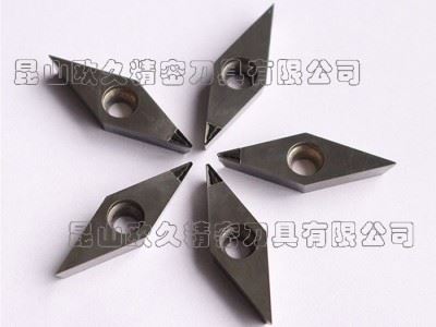 欧久PCD断屑槽刀片/金刚石刀片/数控刀片 VBGT160404 PCD刀片图2