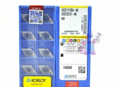 韩国原装KORLOY克劳伊铝合金车削刀片DCGT11T308-AK H01数控刀片图1