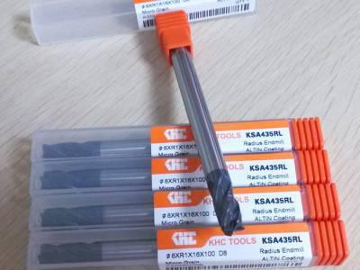 高硬度圆鼻铣刀 涂层KHC4刃钨钢铣刀圆鼻加长柄铣刀KSA435RL图3