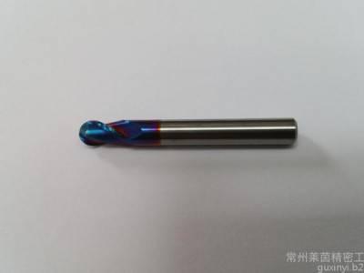 65度进口钨钢球头铣刀，加硬电脑锣球刀，莱茵精密工具定制非标球头铣刀，生产进口钨钢高硬度球头铣刀，返修工厂磨损球头铣刀图1