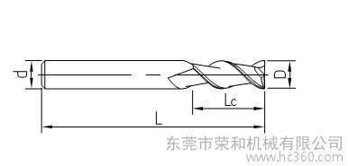 供应2刃平头铝合金铣刀