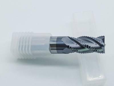 直销四刃钢用粗皮铣刀硬质合金波纹铣刀D16钨钢非涂层铣刀图1