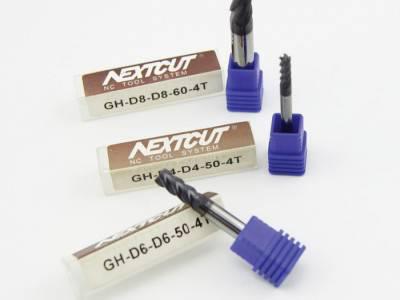 nextcut高硬钨钢铣刀 GH四刃平底立铣刀 1-20mm 高速精加工钨**图2