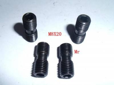 供应三禄M8X20数控刀具双头牙螺丝  车刀杆螺丝图1