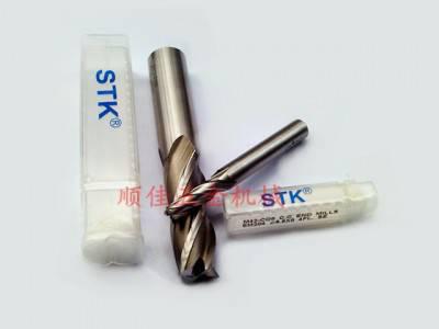 STK钴高速钢公英制4刃不涂层平铣刀图1