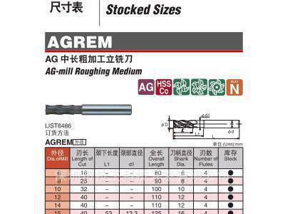 日本NACHI-AG 标准长型粗铣刀 LIST6486图2