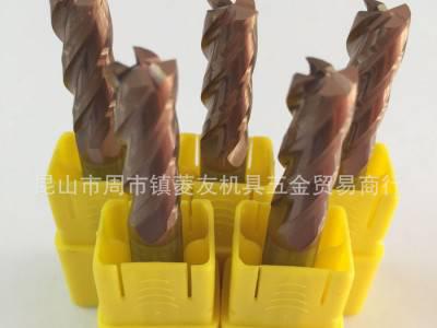 钨钢铣刀55° 4刃涂层硬质合金铣刀平底钨**具CNC加长键图2