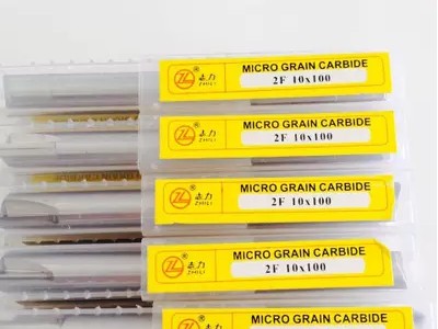 志力立方氮化硼焊接刀3 4 6 8 10 12 钨钢铣刀2刃 4刃平刀/球刀淬火专用图3