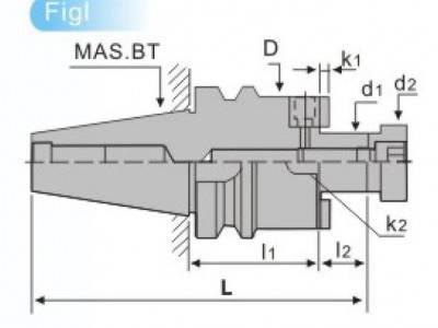 BT/FMB平面铣刀柄（直式柄）数控刀具数控铣床加工中心刀具图3