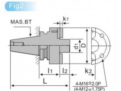 BT/FMB平面铣刀柄（直式柄）数控刀具数控铣床加工中心刀具图1
