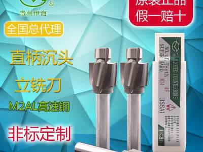 高速钢全磨制直柄定制数控刀具沉孔钻沉头刀平底锪钻唧咀刀铣刀图1