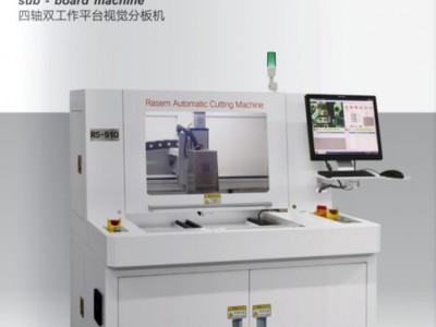 瑞盛RS510 双机头高速铣刀分板机邮票孔锣板机进口全自动分板机图2
