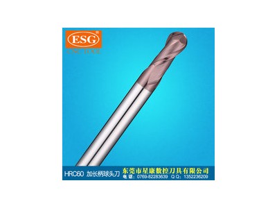 合金铣刀加长柄球头刀合金刀60度台湾进口数控刀具台湾 ESG E600   2R*2T*4D*75L图6