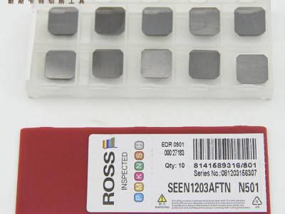 ROSS模具铣刀片 型号SEEN1203AFTN N501 45度刀盘通用刀片图2