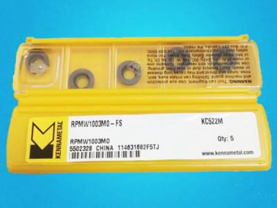 美国肯纳高硬度刀粒RPMW1003MO-FS KC522M R5数控铣刀片100片包邮图1