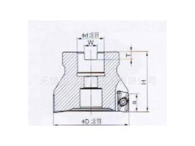 台湾进口数控刀具直角平面台肩铣刀盘数控铣床加工中心刀具图2