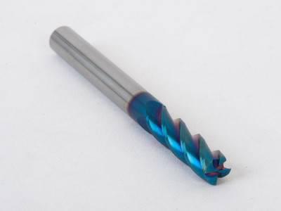 CR65度蓝纳米涂层10mm4刃牛/圆鼻钨钢立铣刀硬质整体合金刃具图2