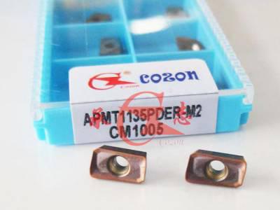 ,进口加工钢，不锈钢用承志COZON  APMT1135PDER-M2 铣刀片图3