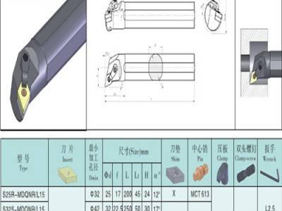 数控车刀杆107.5度内孔镗孔刀杆通孔加工台阶可清角S25S-MDQNR15 买数控车刀选南京维克合金工具厂图8