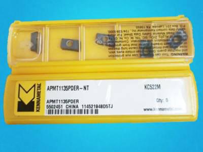 美国肯纳高硬度刀片APMT1135PDER-NT KC522M数控铣刀粒100片包邮图1