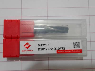 M12*01.25 m12*0.5  m12*1.0 m12*1.5 m12*1.75 合金螺纹铣刀 工厂直销图1