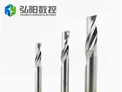 雕刻机刀具铝用单刃铣刀 进口A级铝板型材不锈钢金属切割刀无毛刺图3