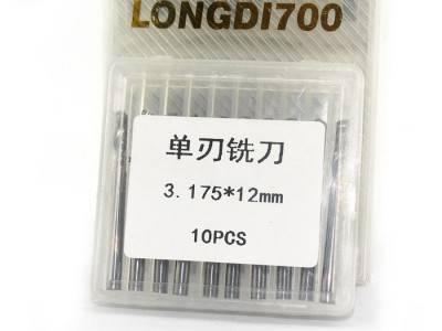 龙迪电脑雕刻刀具国产单刃铣刀3.175mm密度板、亚克力、PVC切割无毛边图3