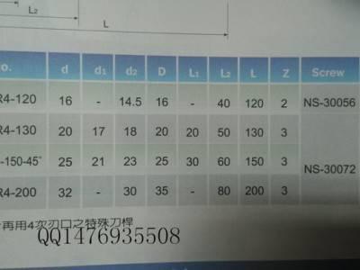 刀杆  99802-BC16-16R4  BC16-16R4-120  耐久铣刀杆 耐久R4刀杆图2