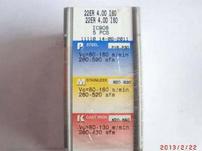 以色列伊斯卡螺纹刀片22ER 4.0ISO IC908图1