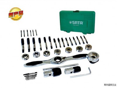 SATA/世达40件高速钢粗牙丝锥板牙组套50451图1