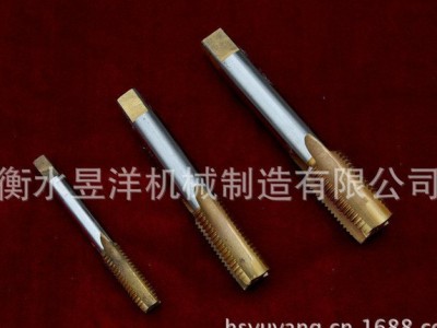 衡水昱洋  零售丝锥丝攻 高速钢先端镀钛螺机用丝锥丝攻图1