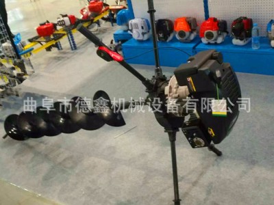 植树立柱多功能挖坑机 合金钻头工地施工光伏打桩电线杆打坑机图2