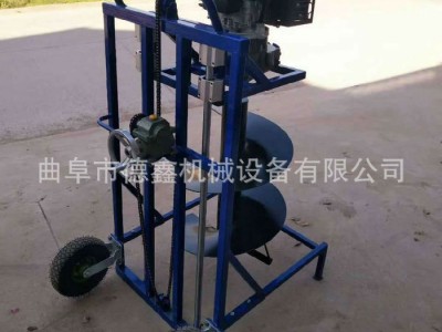 植树立柱多功能挖坑机 合金钻头工地施工光伏打桩电线杆打坑机图5