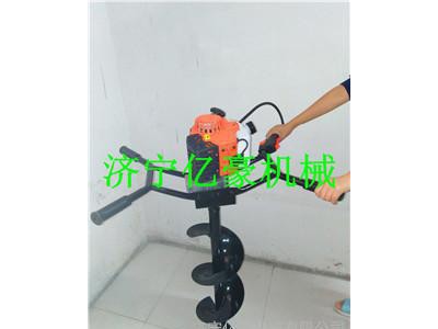 水泥柱打坑机 亿豪牌多型号合金钻头冻土林业机械 植树挖坑机 挖坑机价格图3