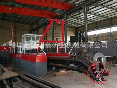 河南省铰刀式16寸铰刀式挖泥船 河道铰刀式挖泥船价格咨询图2