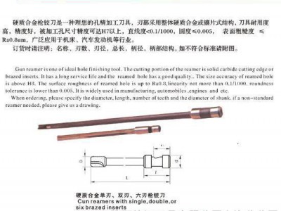 厂家批发订做 硬质合金枪铰刀 φ20-22X500-650图3