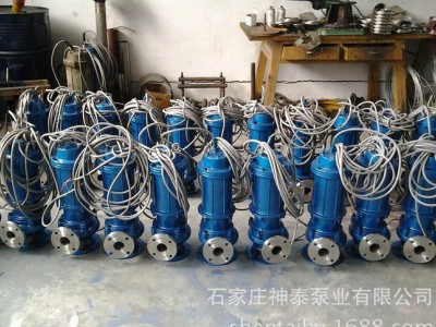 潜水泵 无堵塞排污泵 大流量立式污水泵 带铰刀潜污泵生产图2