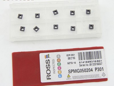 ROSS 模具铣刀片 SPMG050204DT P301 快速钻U钻通用加工镗刀片图2