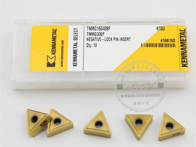 美国肯纳车刀片TNMG160408F K10U PVD涂层难切削材料用镗刀片                本司图3