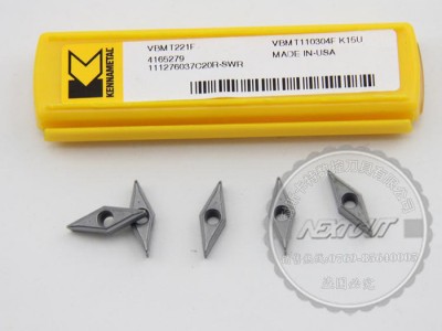 美国肯纳车刀片 VBMT110304F K15U 无涂层硬质合金通用镗刀片                本司代图3
