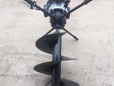 道路绿化快速钻坑机   耐磨家用手提式挖坑机手提式钻眼机 手提双叶合金钻头挖坑机品牌图8