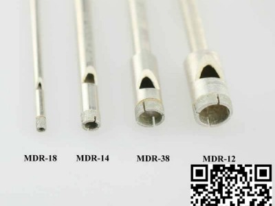 曼德MDR-12 金刚石工具标准硬质合金 深孔钻头水钻机支架玻璃玉石水晶等材质金刚石刀具 打孔用金刚石钻头图3