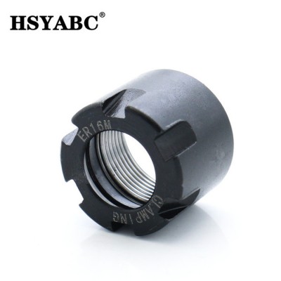 HSYABC  ER16M螺母 加工中心ER螺帽M型螺帽 雕刻机主轴夹头螺母  高精ER螺母图2