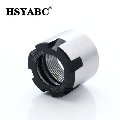 HSYABC  ER16M螺母 加工中心ER螺帽M型螺帽 雕刻机主轴夹头螺母  高精ER螺母图1