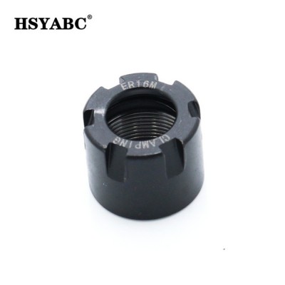 HSYABC  ER16M螺母 加工中心ER螺帽M型螺帽 雕刻机主轴夹头螺母  高精ER螺母图3