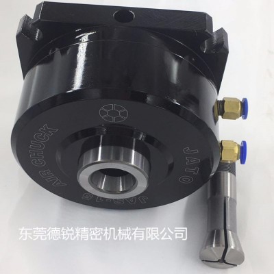 台湾朝铨JAS-5C-PL精密型气压立式筒夹夹头（后拉式） 高精度钻床/铣床图1