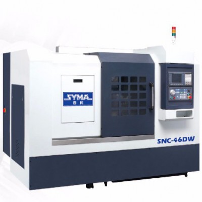 SNC-46DW/56DW刀塔尾座式斜床身数控车床图2
