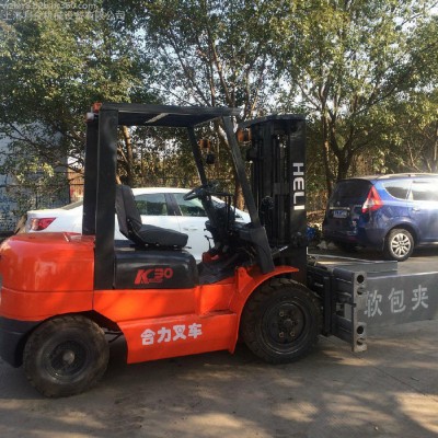 供应新款二手合力3吨软包夹叉车卡思卡特抱车圆筒夹图4