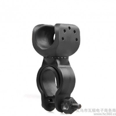 【瓦极】2代新款360度旋转灯架 自行车电筒夹 高强度橡胶单车支架图1