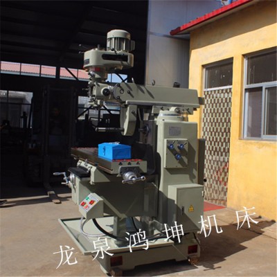 鸿坤机床生产全新ZX6325W 炮塔铣床 高精度稳定性能好台湾丰堡铣头 自动走刀数显铣床图1